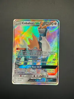 106/181 Cobalion GX Ultra Rare SM - Team Up NM Pokemon TCG - Image 1