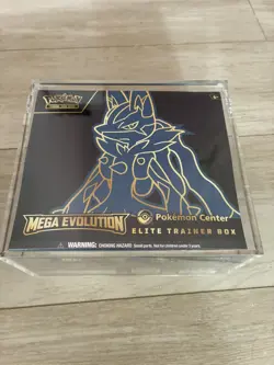 Pokemon Mega Evolutions Pokemon Center ETB Lucario + Gardevoir - Acrylic Cased✅ - Image 1