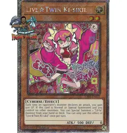 Yugioh! 1x Live☆Twin Ki-sikil RA04-EN035 Platinum Secret Rare 1st Ed NM - Image 1
