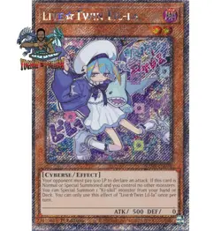 Yugioh! 1x Live☆Twin Lil-la RA04-EN036 Platinum Secret Rare 1st Ed NM - Image 1
