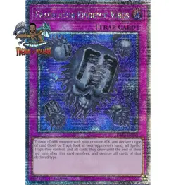 Yugioh! 1x Eradicator Epidemic Virus RA03-EN183 Quarter Century Secret Rare NM - Image 1