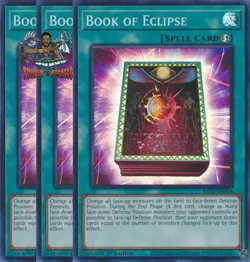Yugioh! 3x Book of Eclipse RA02-EN054 Ultra Rare 1st Ed NM - Image 1
