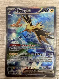 Pokemon Zapdos ex Scarlet & Violet 151 202/165 Holo Special Illustration Rare - Image 3