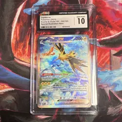 Pokemon Zapdos ex 202/165 Scarlet & Violet 151 Special Illustration Rare Holo C… - Image 1