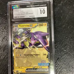 Pokemon Toxtricity ex 215 CGC 10 Illustration Contest 2024 Winner Promo Card - Image 1