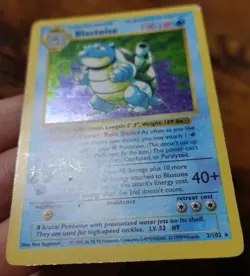 Blastoise 2/102 Shadowless Base Set Holo Rare Pokemon Card MP-HP - Image 5