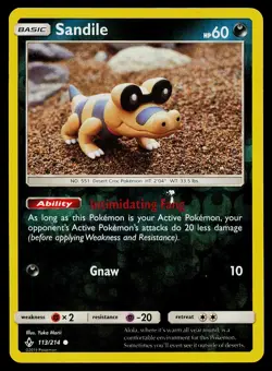 Pokemon Card Sandile 113/214 Unbroken Bonds Common - Image 1