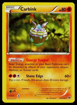Pokemon Card Fates Collide Carbink 49/124 Rare - Image 1