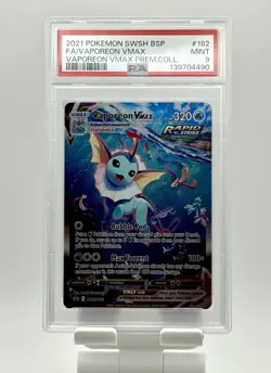 PSA 9 Vaporeon VMAX SWSH182 SWSH: Sword & Shield Promo Cards Holo Pokemon Rare - Image 1