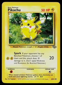 Pokemon Card Jungle Pikachu 60/64 Common - Image 1