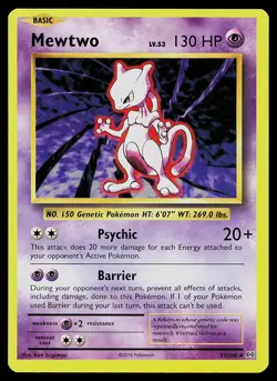 Pokemon Card Evolutions Mewtwo 51/108 Rare - Image 1