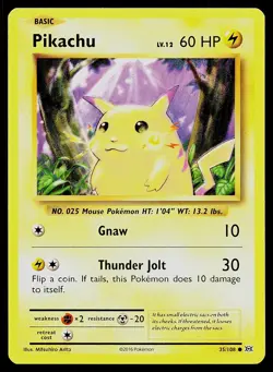 Pokemon Card Evolutions Pikachu 35/108 Common - Image 1