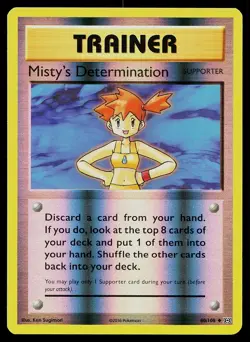 Pokemon Card Evolutions Misty's Determination 80/108 Uncommon Reverse Holo - Image 1