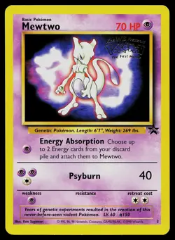 Pokemon Card Wizards Black Star Promos Mewtwo 3 Promo - Image 1