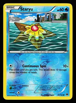 Staryu 29/162 Reverse Holo BREAKthrough Pokemon Card - Image 1