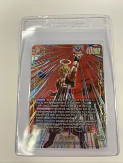 Gogeta FB09-122 Secret Rare Alternate Art Dual Evolution Dragon Ball Card Game - Image 2