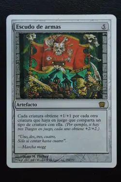 Magic The Gathering MTG COAT OF ARMS PORTUGUESE Eighth Edition LP Lightly Played - Image 1