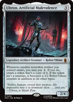 MTG Ultron, Artificial Malevolence 0252 Marvel Super Heroes MSH NM - Image 1