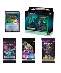 Magic The Gathering Duskmourn Haunts & Horrors Death Commander Deck & 3 Packs - Image 1