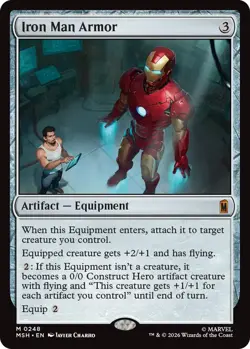 Mint/Near-Mint, English - 1 x MTG Iron Man Armor Marvel Super Heroes - Image 1