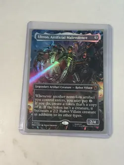 Ultron, Artificial Malevolence (Borderless) (0344) Marvel Super Heroes Foil MTG - Image 1