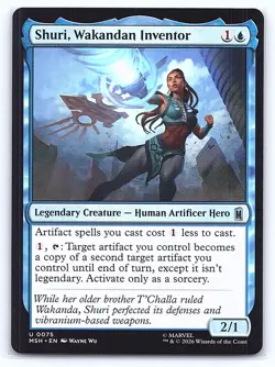 Shuri, Wakandan Inventor 75 Uncommon Marvel Super Heroes Magic: The Gathering NM - Image 1
