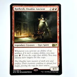 Kurkesh, Onakke Ancient 153 R Magic 2015 (M15) Magic the Gathering MTG NM - Image 1