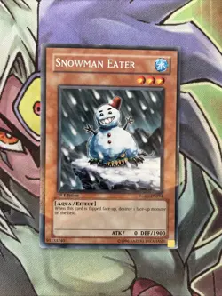 RGBT-EN094 Snowman Eater Rare 1st Edition NM Yugioh Card - Image 1