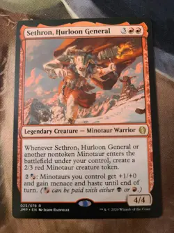 MTG EDH Custom Commander Deck: Sethron Hurloon General - RB Minotaurs - Image 1