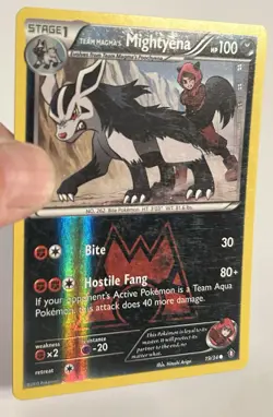 Pokemon TCG - Team Magma’s Mightyena 19/34 - Reverse Holo LP - Image 2