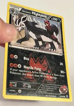 Pokemon TCG - Team Magma’s Mightyena 19/34 - Reverse Holo LP - Image 3
