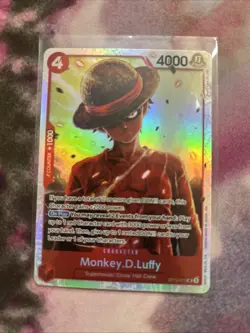Monkey D. Luffy OP12-015 SR Legacy of the Master - ONE PIECE Card Game ENGLISH - Image 1