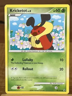 Pokemon TCG Kricketot 78/127 Platinum Base Set Common LP - Image 1