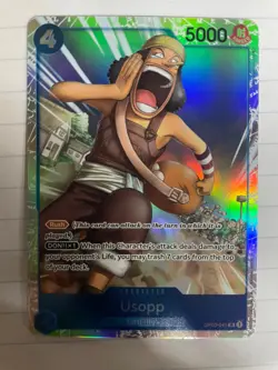 One Piece Card Game Usopp OP03-041 SR Super Rare Pillars of Strength English USA - Image 1