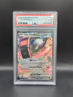 Pokemon Iron Treads Holo Double Rare Scarlet & Violet Ex-143/198 Sv01 Psa 10 - Image 1