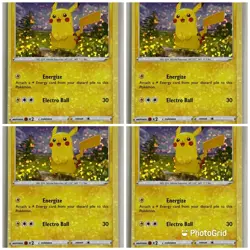 Pikachu Holo Foil Pokemon TCG 7/15 - 4 Card Lot - Image 1