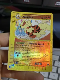 #2 Arcanine 2/147 Aquapolis 2002 Reverse Holo Rare Pokemon Card TCG - Image 3