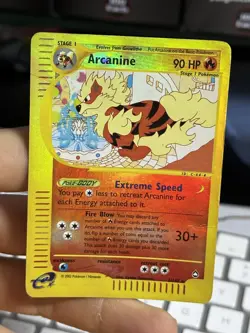 #2 Arcanine 2/147 Aquapolis 2002 Reverse Holo Rare Pokemon Card TCG - Image 4