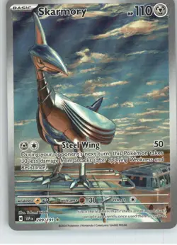 Skarmory 209/191 Illustration Rare Surging Sparks Pokemon Near Mint - Image 1