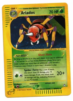 Pokemon Card: Ariados HOLO H3/H32 Aquapolis Set Rare! PL - Image 1