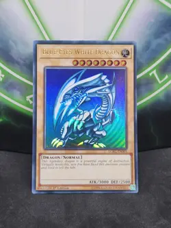 Yugioh Blue-Eyes White Dragon LCKC-EN001 Ultra Rare 1st Edition NM - Image 1