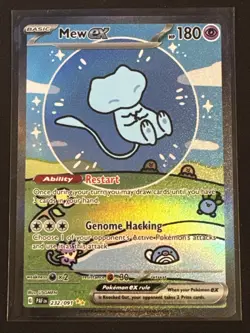 Pokemon TCG Bubble Mew SV Paldean Fates EX Illustration Card 232/091 SIR/SAR - Image 3