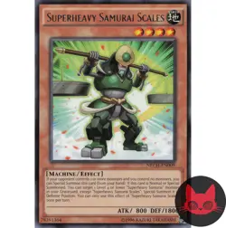 Yugioh Superheavy Samurai Scales NECH-EN009 Rare NM - Image 1