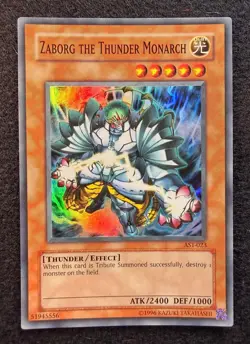 Yu-Gi-Oh! Zaborg The Thunder Monarch - AST-023 - Super Rare - Unlimited - NM - Image 1