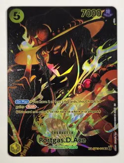 Portgas D. Ace ST13-011 Short Print SR One Piece Full Art - Legacy Of The Master - Image 1