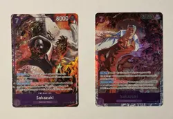 One Piece TCG Sakazuki OP16-065 Alt Art + Regular SR ENGLISH Alternate Art - Image 1
