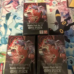 One Piece TCG: The Time Of Battle OP-16 Double Pack Set Lot of 3 Boxes English - Image 1