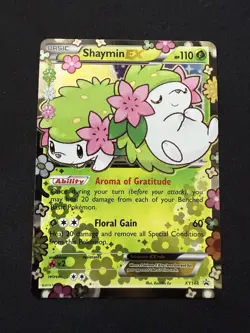 Pokemon Card - 2016 Black Star Promo XY Shaymin EX #XY148 Generations Elite LP - Image 1
