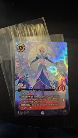 Disney Lorcana Elsa - Ice Artisan 233/204 Enchanted Foil Floodborn English - Image 3
