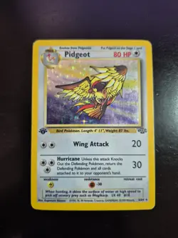 Pidgeot 8/64 1st Edition Jungle Holo Rare Vintage Pokemon Card HP - Image 1